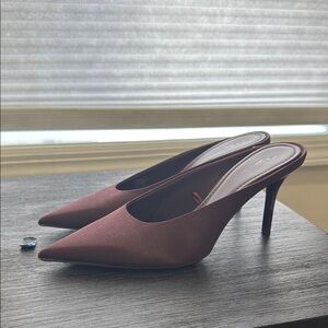 Elegant Burgundy Women's Heels
